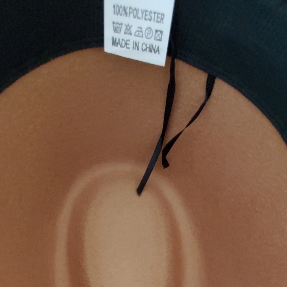 Avenue Zoe Tan Camel Fedora Hat With Leopard Band Wide Brim Boho Western NWT - Picture 4 of 6